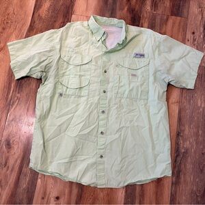 Columbia Men's Mint Green Button-Down Shirt